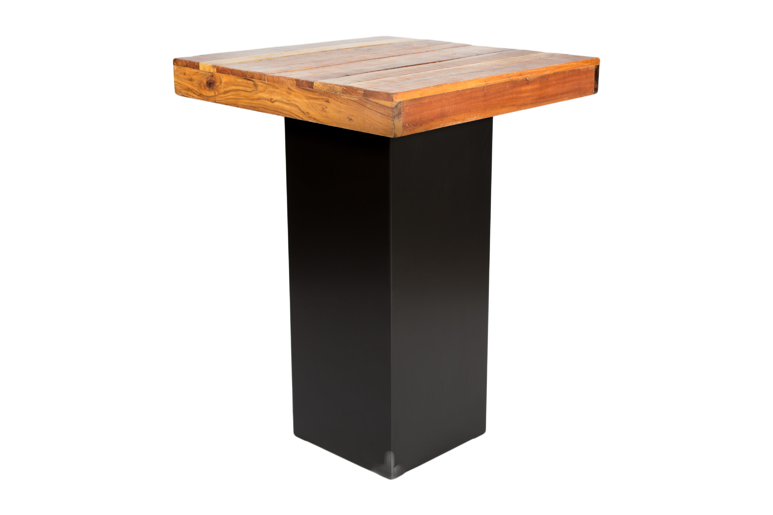 Sta-tafel Lounge zwart/mango 80 x 80 cm