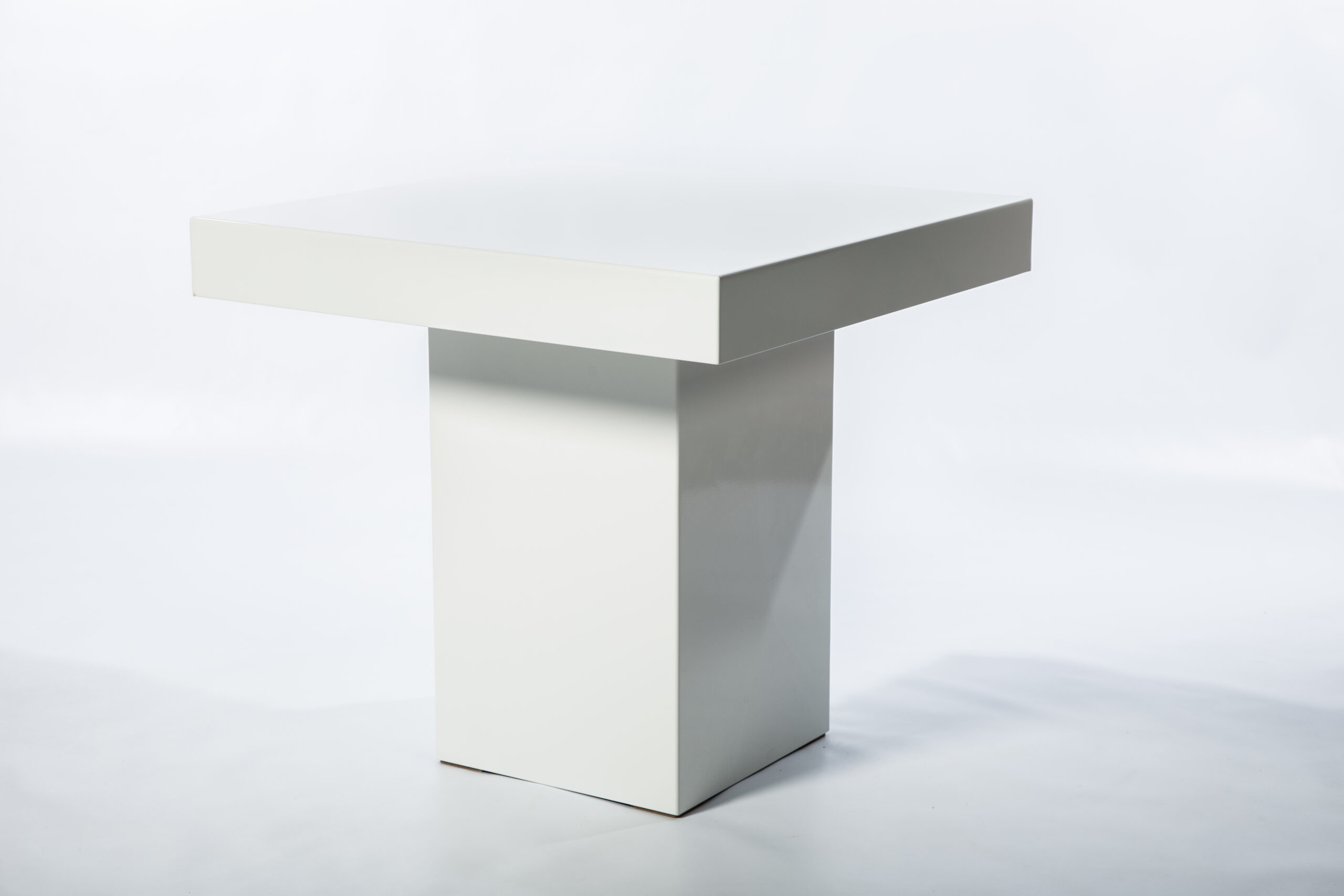 Lage tafel Lounge wit 80 x 80 cm
