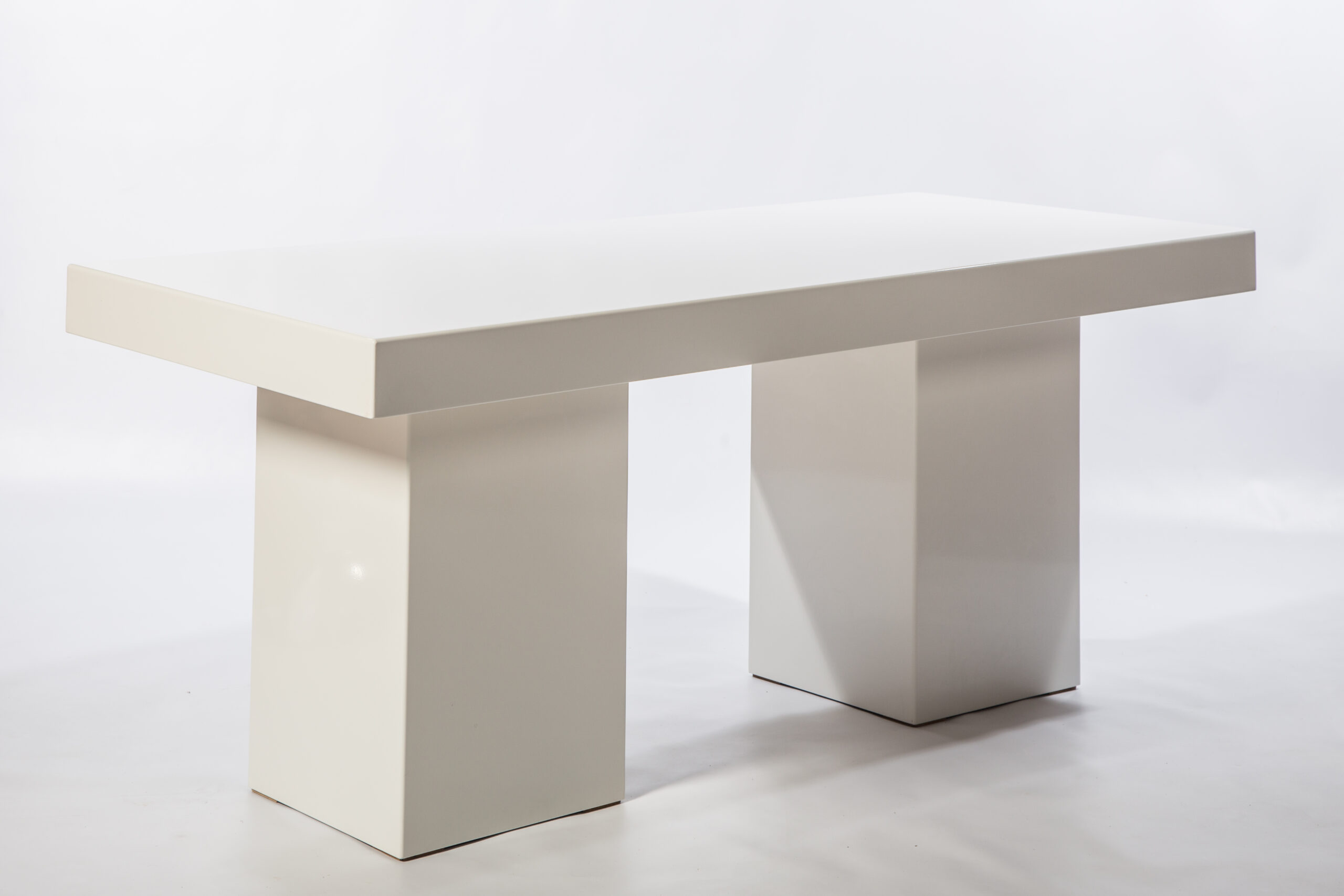 Lage tafel Lounge wit 80 x 180 cm