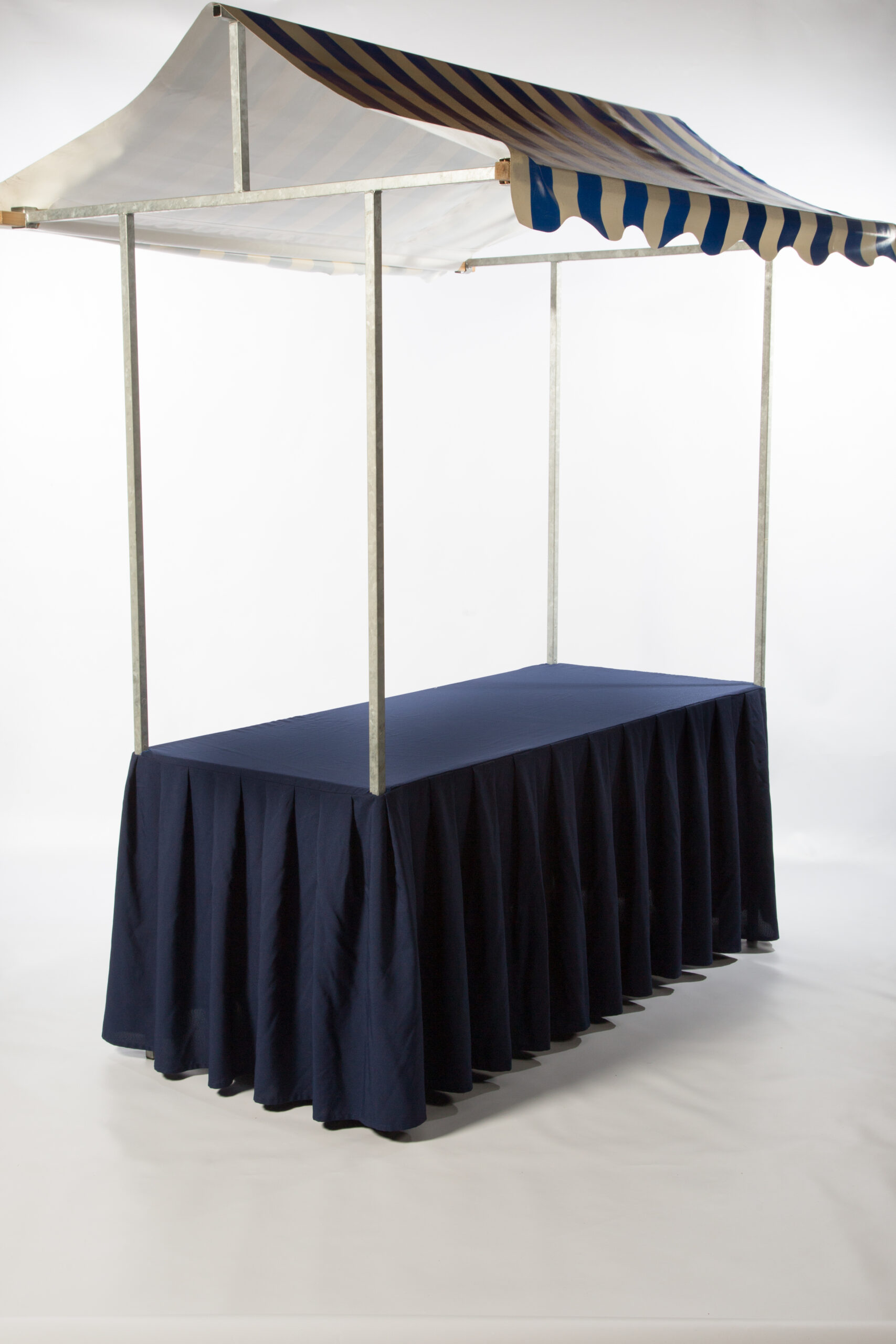 Rok voor partykraam blauw