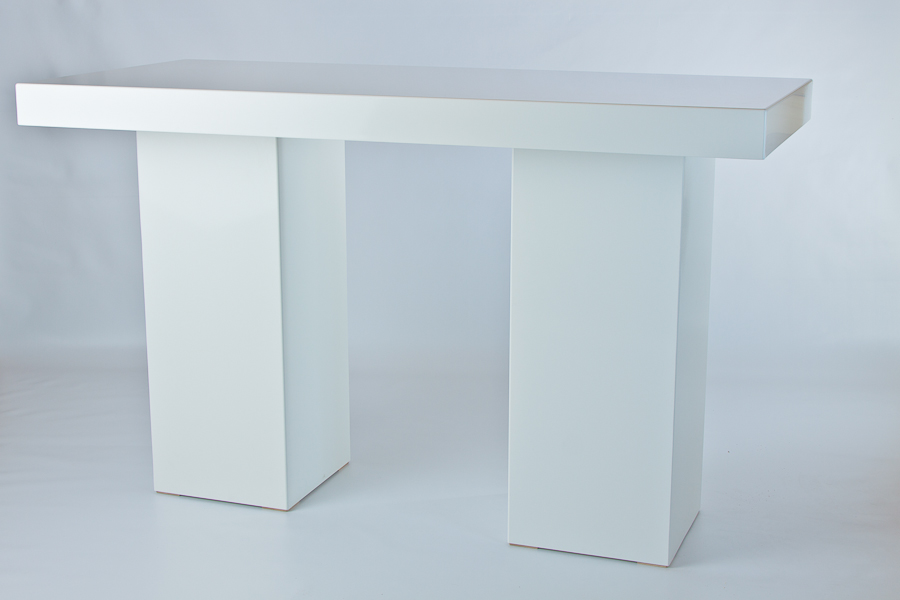 Sta-tafel Lounge wit 80 x 180 cm - Afbeelding 2