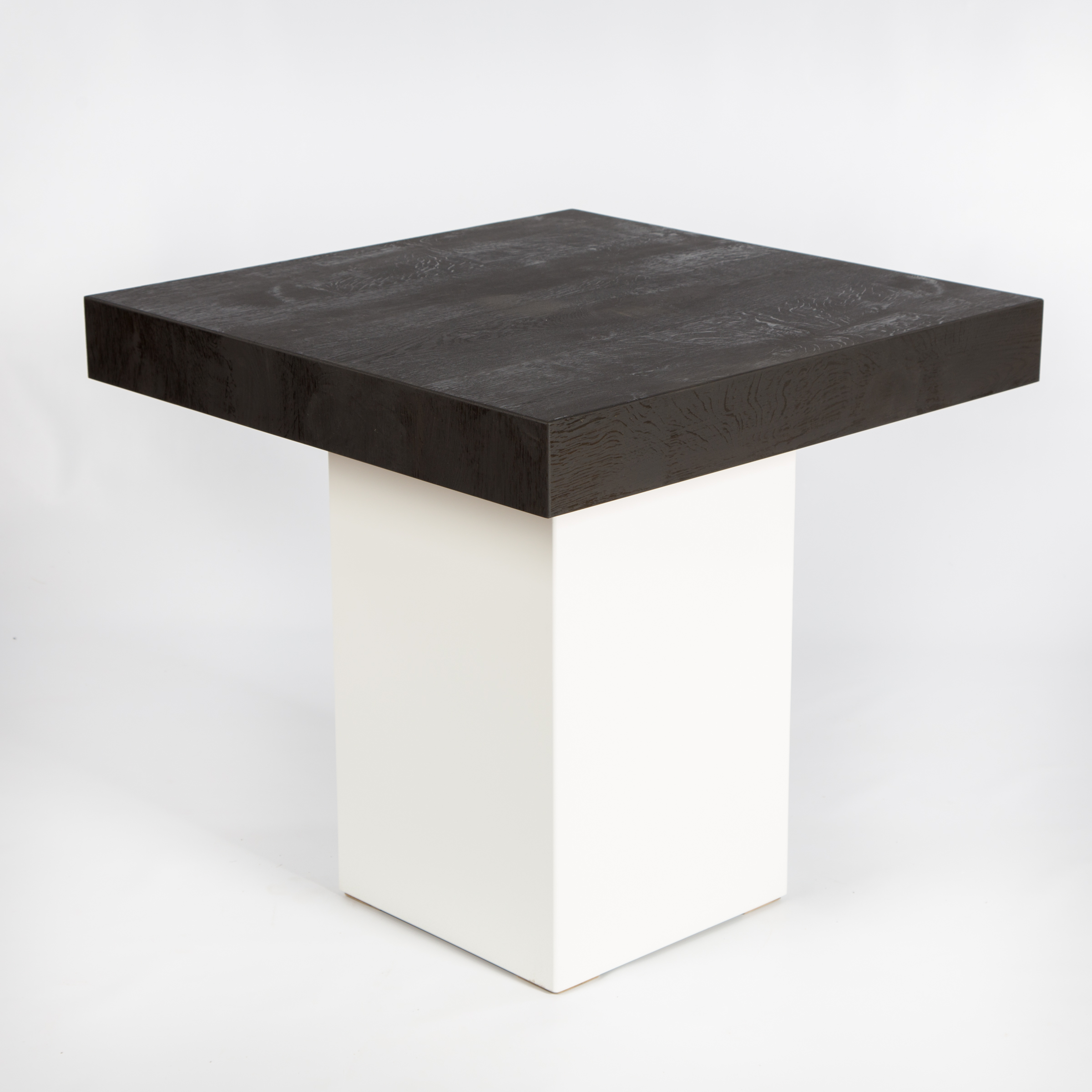 Lage tafel Lounge wit/zwart 80 x 80 cm - Afbeelding 2