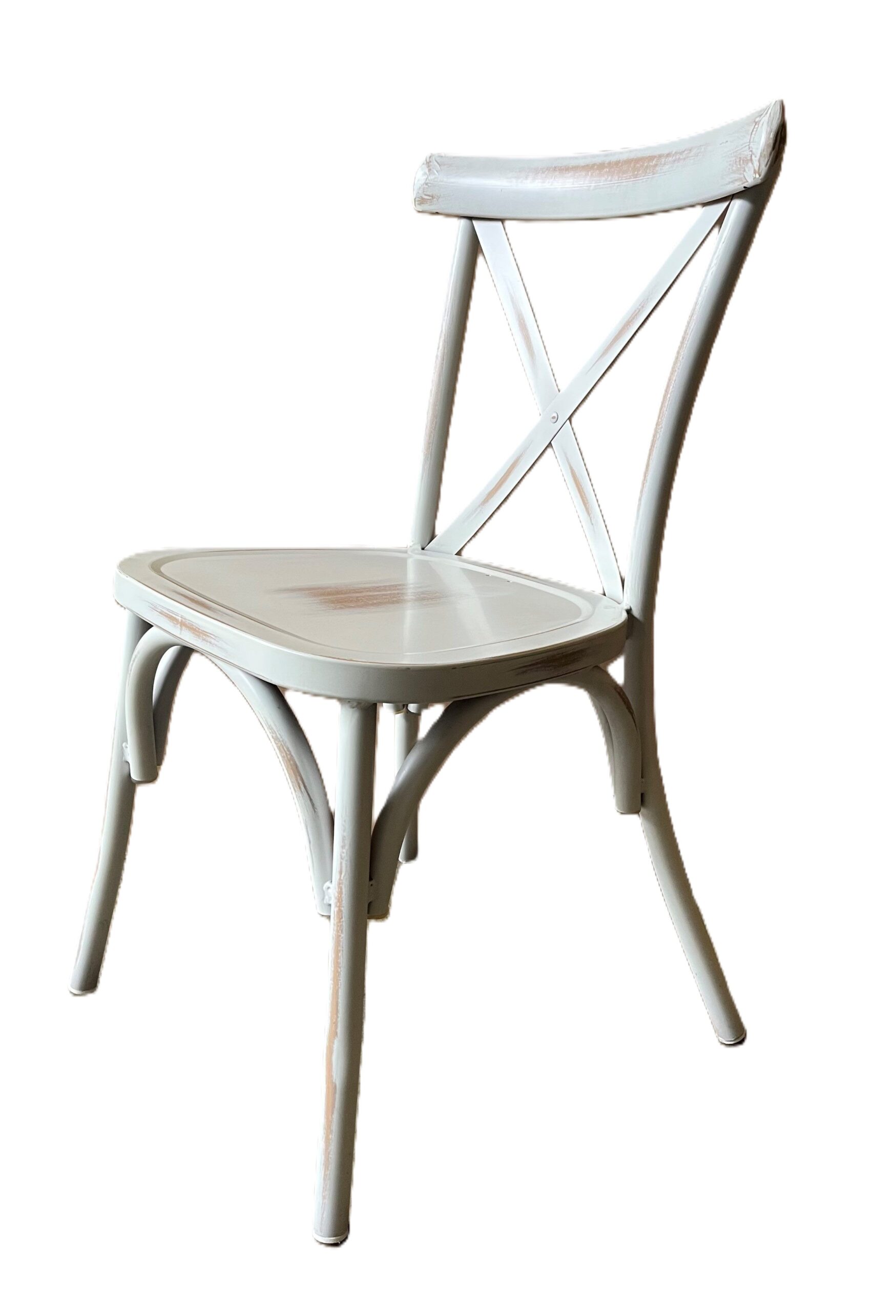 crossback stoel old white